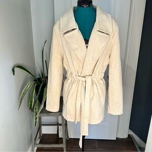 Alice Blue Off-White Belted Jacket size XL